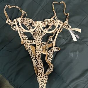 Victoria’s Secret cheetah print teddy NWT